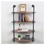 NEW $140 Pipe Shelves with Wood 4-Tiers NEW $140 Pipe Shelves with Wood 4-Tiers