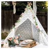 $90 Teepee Tent 87' White $90 Teepee Tent 87' White