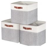 NEW $68 13In Basket Storage Bins 2 Sets of 3 NEW $68 13In Basket Storage Bins 2 Sets of 3