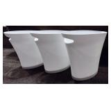 NEW $33 3PK Skinny Garbage Cans 2 Gallon NEW $33 3PK Skinny Garbage Cans 2 Gallon