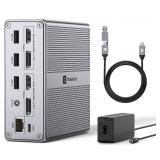NEW-$333 TOBENONE USB C Docking Station Dual NEW-$333 TOBENONE USB C Docking Station Dual