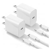 NEW 2 Pack Apple MFi Certified iPhone Charger NEW 2 Pack Apple MFi Certified iPhone Charger