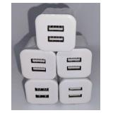 NEW $34 5PK USB Wall Chargers NEW $34 5PK USB Wall Chargers