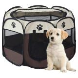 NEW Portable Foldable Pet , SMALL (Brown & Beige) NEW Portable Foldable Pet , SMALL (Brown & Beige)