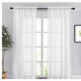 NEW-52x 84in, 2 Panels) NICETOWN White Curtains NEW-52x 84in, 2 Panels) NICETOWN White Curtains