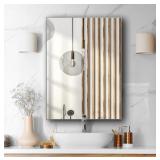 NEW-$96 Modern Wall Mirror for Bathroom, 36x24 NEW-$96 Modern Wall Mirror for Bathroom, 36x24
