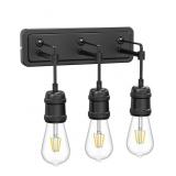 NEW 11.4'x7.8' 3-Light Vanity Light Fixture NEW 11.4'x7.8' 3-Light Vanity Light Fixture