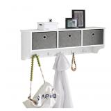 NEW $100 Coat Rack Wall Shelf NEW $100 Coat Rack Wall Shelf
