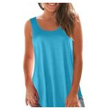 NEW-Womens Solid U Neck Tank Tops 2XL NEW-Womens Solid U Neck Tank Tops 2XL