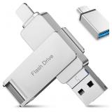 NEW $60 256GB 4-in-1 Flash Drive For iPhone/Type C NEW $60 256GB 4-in-1 Flash Drive For iPhone/Type C