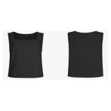 (XS) Sleeveless Square Neck Tops (XS) Sleeveless Square Neck Tops