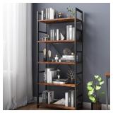NEW $140 5-Tier Rustic Brown Shelving Unit NEW $140 5-Tier Rustic Brown Shelving Unit