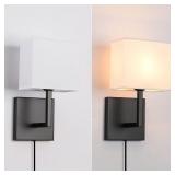 NEW 2PK Plug In Wall Sconce NEW 2PK Plug In Wall Sconce