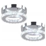NEW $66 2PK Modern Crystal Chandelier LED NEW $66 2PK Modern Crystal Chandelier LED