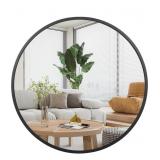 NEW-$85 24 Inch HD Black Round Mirror NEW-$85 24 Inch HD Black Round Mirror