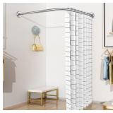 NEW-$57 L Shaped Shower Curtain Rod Rustproof NEW-$57 L Shaped Shower Curtain Rod Rustproof