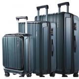 NEW $270 Luggage Set 3 Piece 20/24/28 DARK GREEN NEW $270 Luggage Set 3 Piece 20/24/28 DARK GREEN