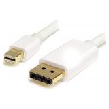 3 ft White Mini DisplayPort to DisplayPort 3 ft White Mini DisplayPort to DisplayPort