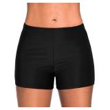 NEW-Womens Swim Shorts Solid Tankini M NEW-Womens Swim Shorts Solid Tankini M