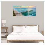 NEW-$107 Sunset Beach Wall Art Decor