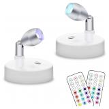 NEW $35 2Pk LED Spotlights w/Remote
