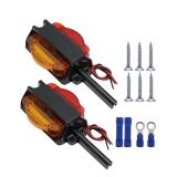 NEW 2-Pcs (4") LED Clearance Trailer Fender