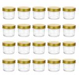 NEW-$35( 4 oz )Clear Glass Jars With Lids 40pcs