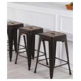 $80 Metal Bar Stools Set of 3