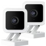 NEW $97 2PK Indoor/Outdoor Security Cameras