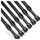 New $42 6pc Tension Rods for Windows 28 to 48 inch