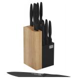 New $85 14 Piece Dual Kitchen Knife Block Set