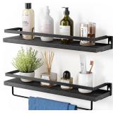 $39 Floating Shelves For Bathroom Black