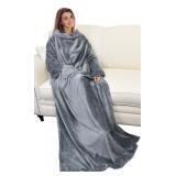 $38 Wearable Blanket with Sleeves and Pocket