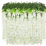 New 12pk 3.6 FT Artificial Fake Wisteria Vine