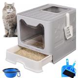 $70 Foldable Cat Litter Box
