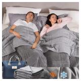New $153 Queen 25LBS Weighted Blanket