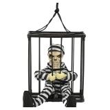 NEW Caged Hanging Skeleton-Motion Sensor