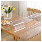 NEW $46 Clear Table Cover Protector 36 x 36in