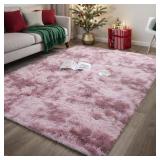 NEW $62 Pink Area Rug 4.5*7Ft
