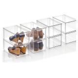 $187 Plastic Stackable Closet Storage Bins