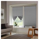 NEW-$51 No Tools Pleated Fabric Temporary, 2Pcs
