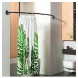 NEW-$44 Curved Shower Curtain Rod