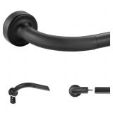 NEW-$38 Matte Black Disc Curtain Rods