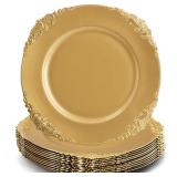 $30 11 Pack 13" Gold Charger Plates