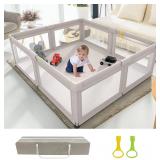 NEW-$120 Large Playpen, 59x59x27 Inch