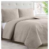 NEW-$104 Mellanni King Size Bedspread Coverlet Set