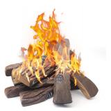 NEW-$80 Large Faux Firepit Logs