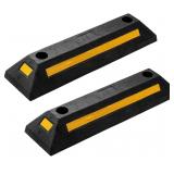 NEW-$64 Heavy Duty Rubber Parking Guide - 2 Pcs