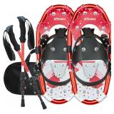 $50 14" Lightweight Snowshoes Red