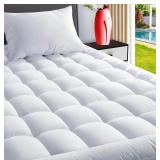 $51 (Q) White Mattress Topper